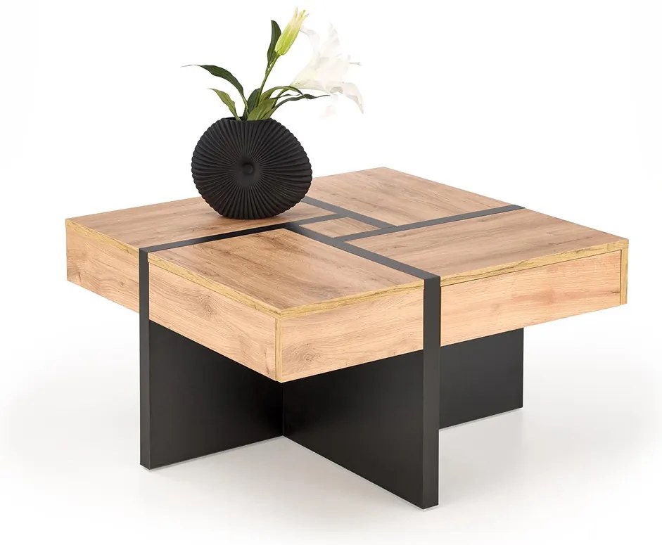 Uni 2 Τραπεζακι Σαλονιου Γκρι Μαρμαρο 120x60x45