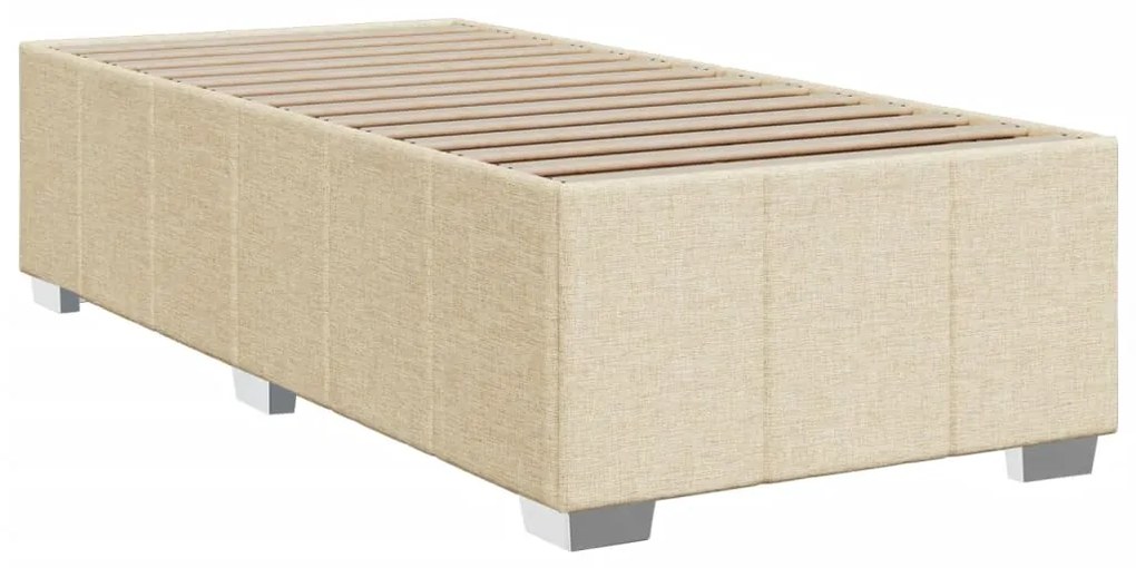 ΚΡΕΒΑΤΙ BOXSPRING ΜΕ ΣΤΡΩΜΑ ΚΡΕΜ 90X190 ΕΚ.ΥΦΑΣΜΑΤΙΝΟ 3286942