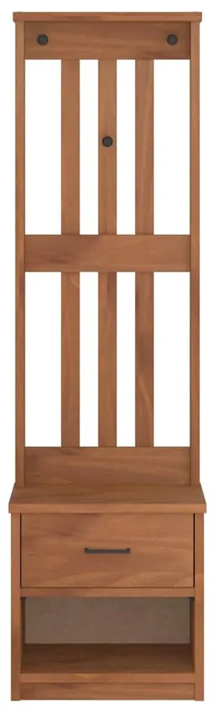 vidaXL Δέντρο χωλ "SANDNES" 45x40x159,5 εκ.Πεύκο μασίφ ξύλο