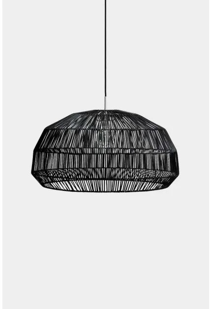 Κρεμαστό Φωτιστικό Οροφής 1xE27 Ρατάν Φ73cm Nama 1 AY Illuminate-411.100.01/P-Μαύρο 411.100.01/P