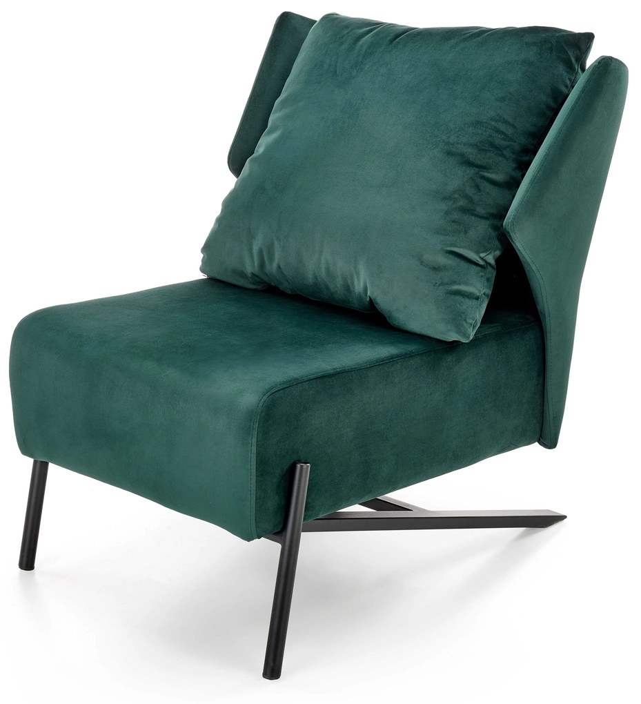 VICTUS leisure armchair dark green/ black DIOMMI V-CH-VICTUS-FOT-C.ZIELONY DIOMMI-60-21953