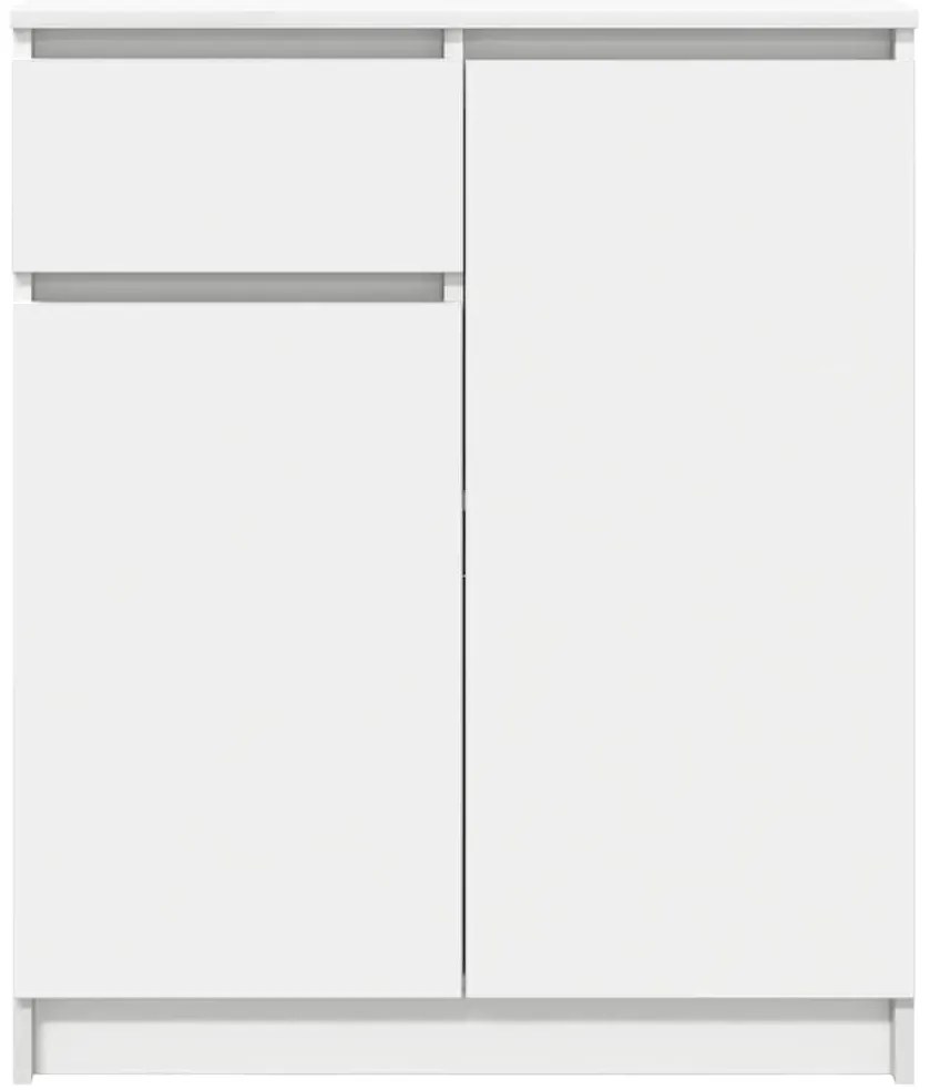 vidaXL Συρταριέρα με Συρτάρια Λευκή 71x35x84 εκ. από Επεξ. Ξύλο