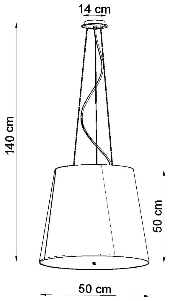 Sollux Κρεμαστό φωτιστικό Geneve 3,μαύρο,3xE27/60w