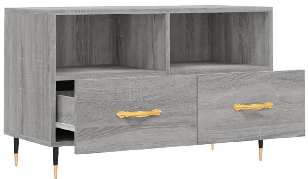 vidaXL Έπιπλο Τηλεόρασης Γκρι Sonoma 80x36x50 εκ. από Επεξεργ. Ξύλο