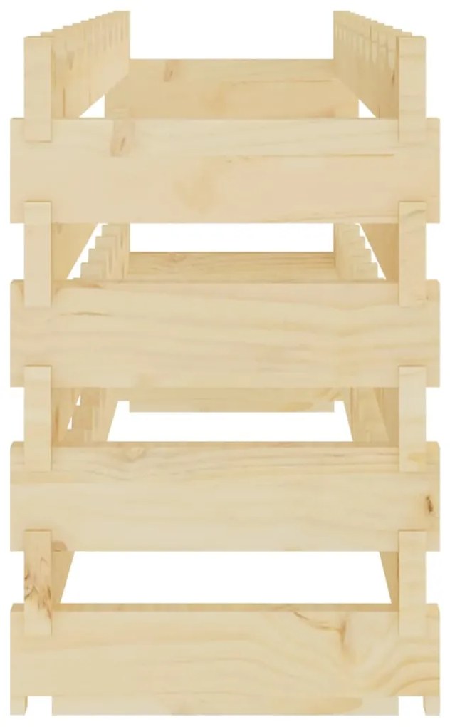 vidaXL Ραφιέρα Κρασιών 101 x 29 x 46 εκ. από Μασίφ Ξύλο Πεύκου