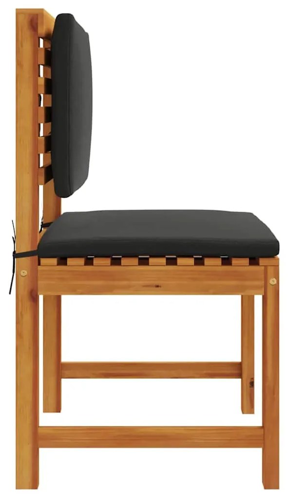 vidaXL Καρέκλα Κήπου 2 pcs Καφέ 50 x 50 x 91 εκ. Μασίφ ξύλο ακακίας