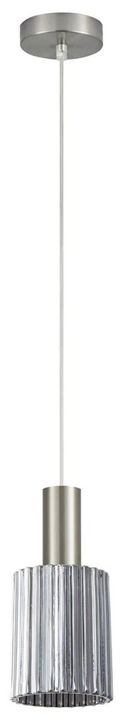 Φωτιστικό Οροφής Μονόφωτο Homelighting 77-8392 Nickel/Smoked