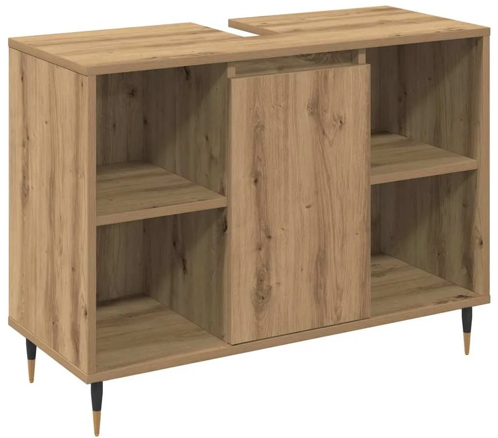 vidaXL Σετ Επίπλων Μπάνιου με πόρτα 3 pcs Artisan Oak 30 x 30 x 180 cm