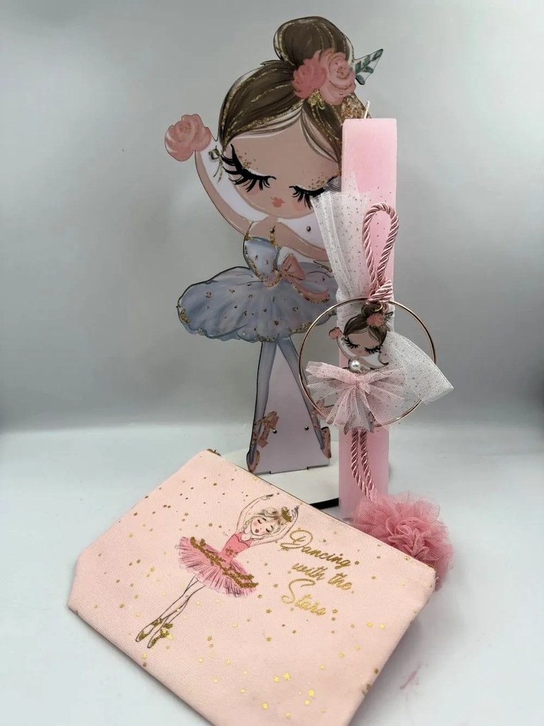 Μπαλαρίνα Αρωματική λαμπάδα - Λευκό