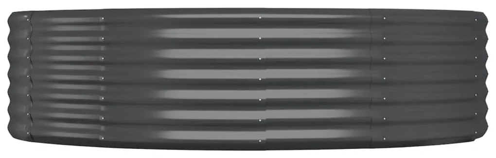vidaXL Ζαρντινιέρα Ανθρακί 140x140x36εκ Ατσάλι με Ηλεκτρ. Βαφή Πούδρας