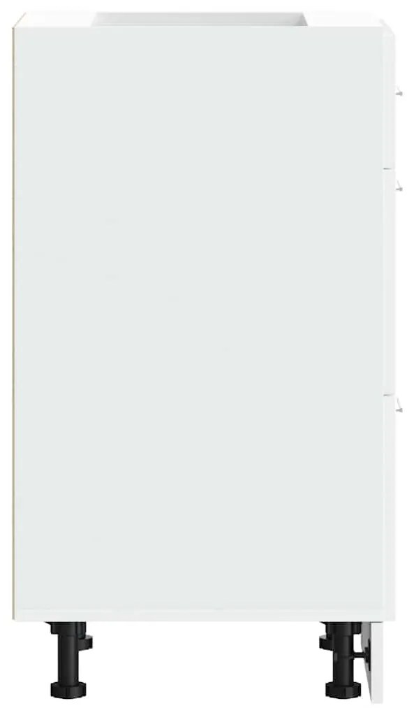 vidaXL Κάτω ντουλάπι Lyon λευκό 40x46x81,5 cm Ξύλινο μηχανουργικό ξύλο