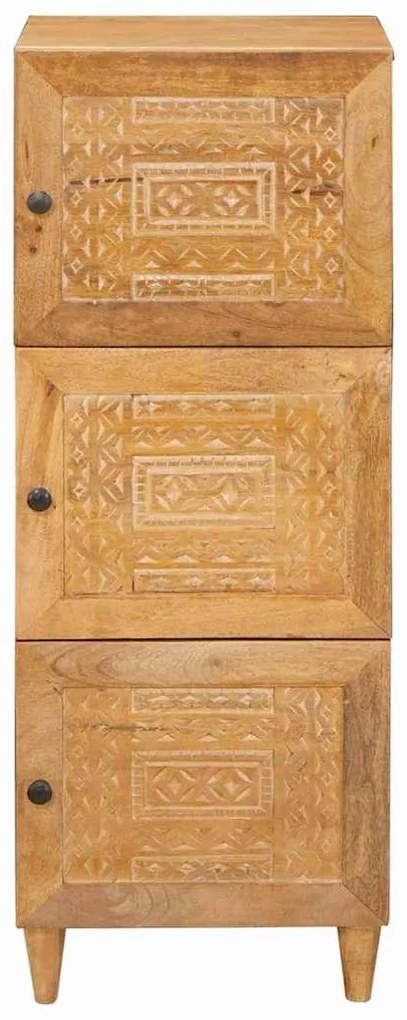 vidaXL Highboard Ανοιχτό καφέ 40 x 33 x 110 εκ Μασίφ ξύλο μάνγκο