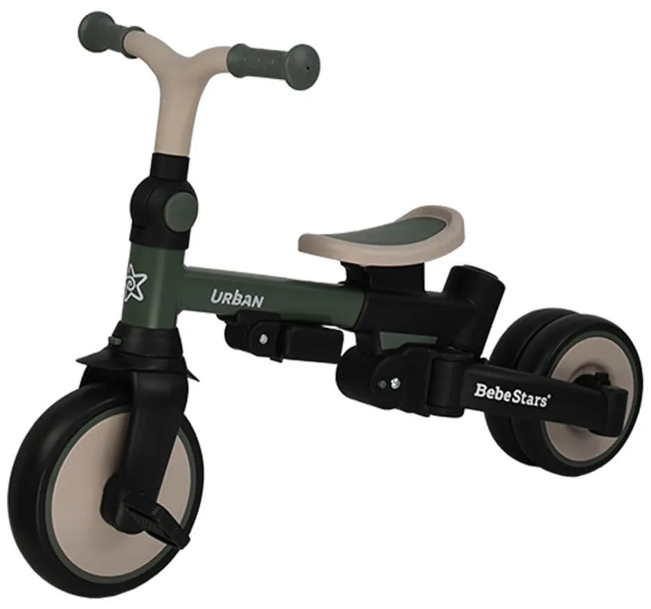 Ποδηλατάκι τρίκυκλο 7 σε 1 Urban Forest Green Bebe Stars