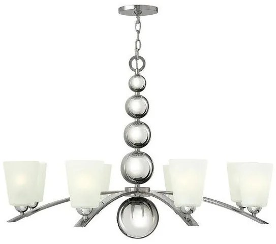Πολυέλαιος Κρεμαστό Φωτιστικό 8xE27 Zelda Elstead Lighting-HK-ZELDA8-PN-Νίκελ Ματ HK-ZELDA8-PN