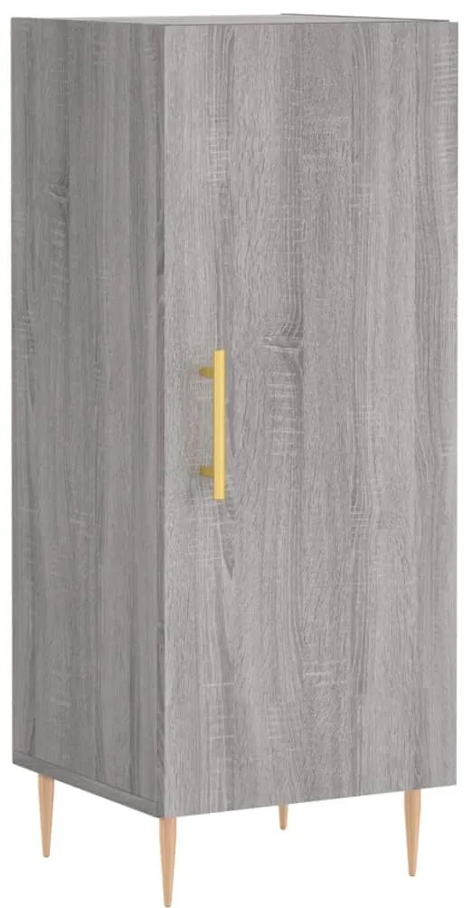 vidaXL Μπουφές Sonoma Γκρι 34,5 x 34 x 180 εκ. από Επεξεργασμένο Ξύλο