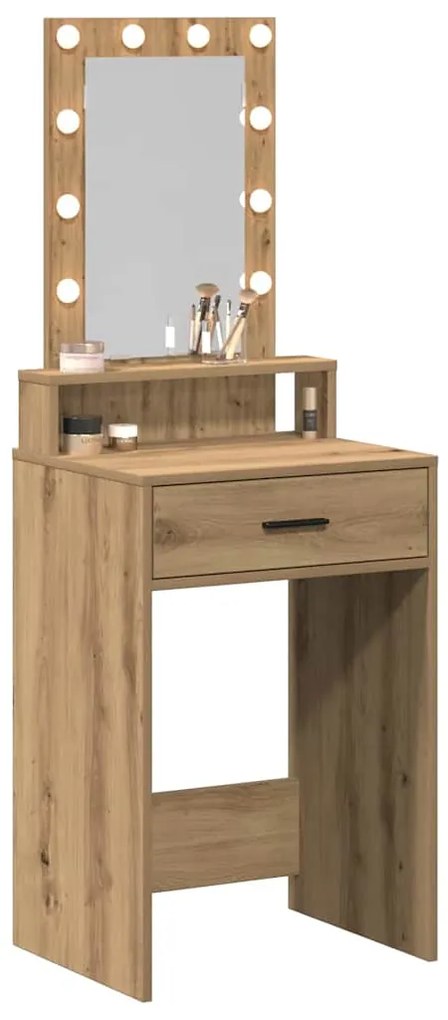 vidaXL Τραπέζι περιποίησης Καφέ 50 x 41 x 140 εκ. Επεξεργασμένο ξύλο