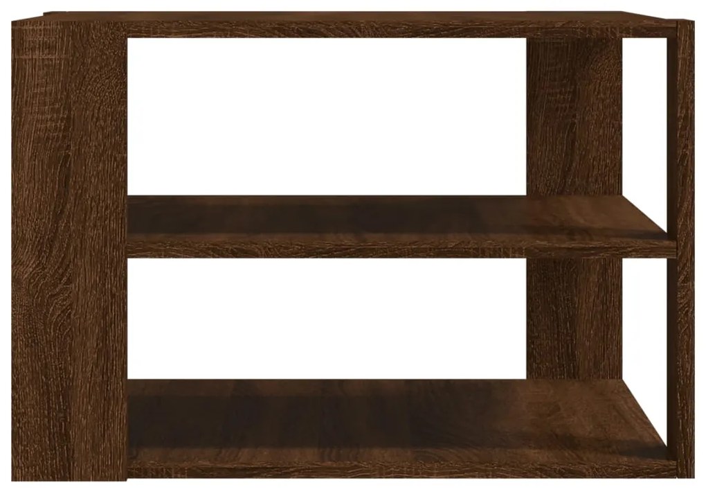 vidaXL Τραπεζάκι Σαλονιού Καφέ Δρυς 58x58x40 εκ. Επεξ. Ξύλο