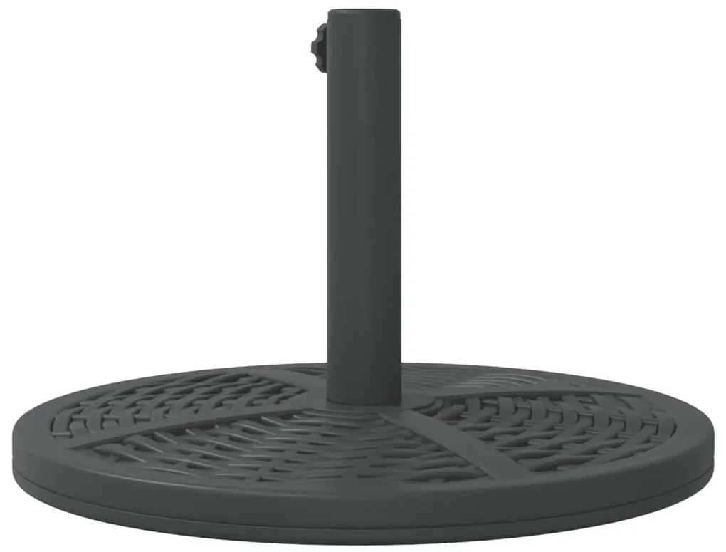 vidaXL Βάση Ομπρέλας Ασημί για Ιστό Ø38/48 χιλ. 12 κ. Γρανίτη