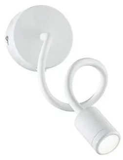 Απλίκα φωτιστικό σποτ LED FOCUS AP1 εύκαμπτο μεταλλικό Ideal Lux-97183-Λευκό 097183