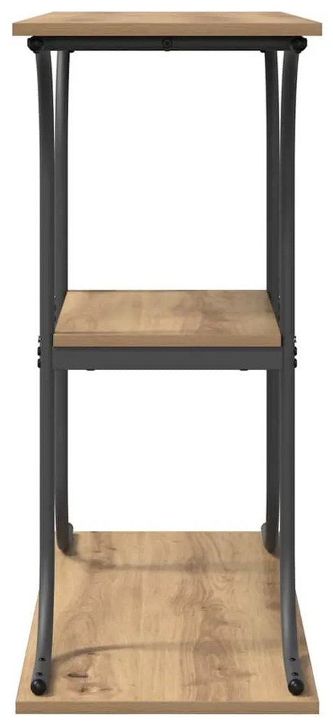 vidaXL Τραπέζι κονσόλας με ράφι artisan δρυς 101 x 35 x 80.5 εκ
