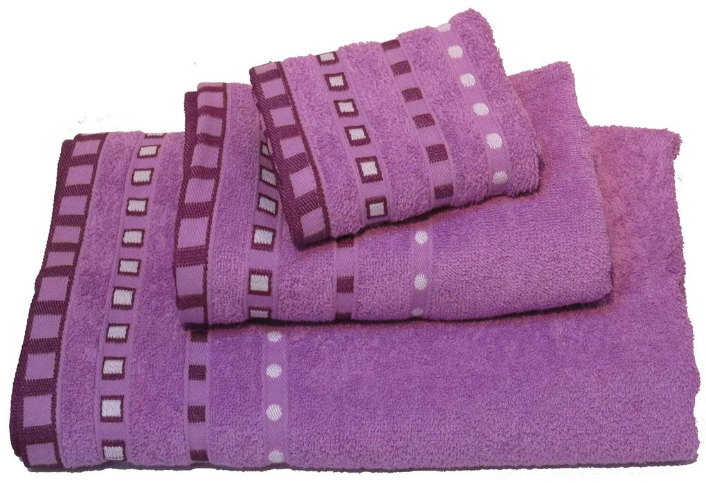 Πετσέτα Βαμβακερή Ζακάρ Χεριών 30x50εκ. Lilac Komvos Home 7000011-1