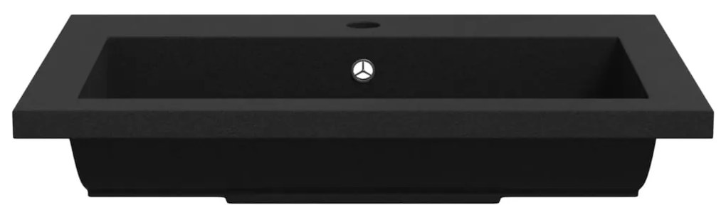 vidaXL Νιπτήρας Μαύρος 600 x 450 x 120 χιλ. Γρανιτένιος