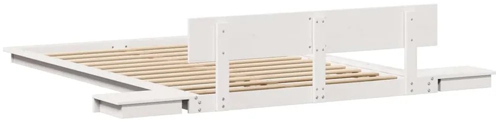 vidaXL Σκελετός Κρεβατιού Λευκό 120 x 190 cm ξύλο