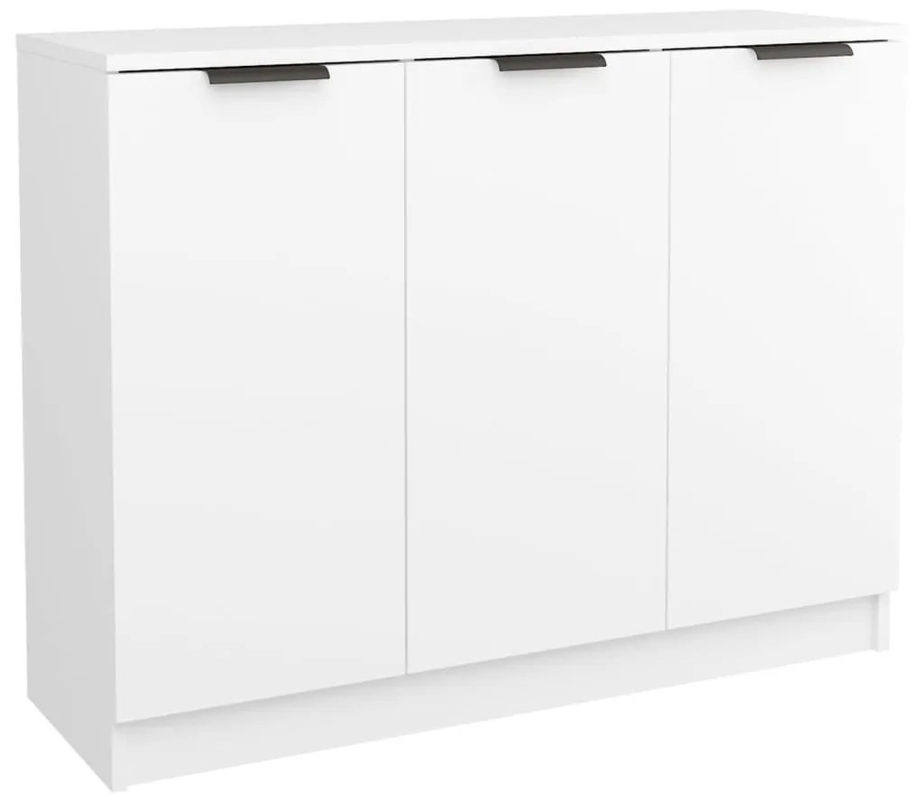 Συρταριέρα Λευκή 90,5 x 30 x 70 εκ. από Επεξεργασμένο Ξύλο - Λευκό