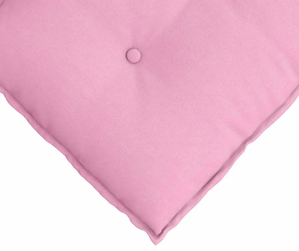 vidaXL Μαξιλάρι Πλάτης Ροζ 50 x 19 x 45 εκ ύφασμα
