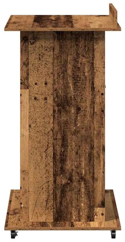 vidaXL Πλατφόρμα Παλιό ξύλο 55 x 55 x 107 cm Επεξεργασμένο ξύλο