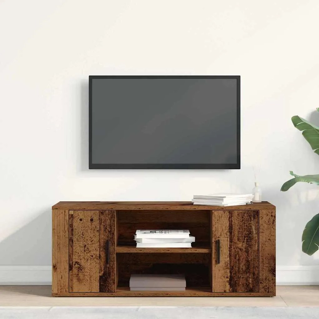vidaXL Τηλεοπτική Βάση Παλαιό ξύλο 100 x 35 x 40 εκ Επεξεργασμένο ξύλο
