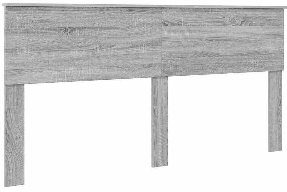 vidaXL Κεφαλάρι με κεφαλάρι Γκρίζο Σονομα 180 cm Επεξεργασμένο ξύλο