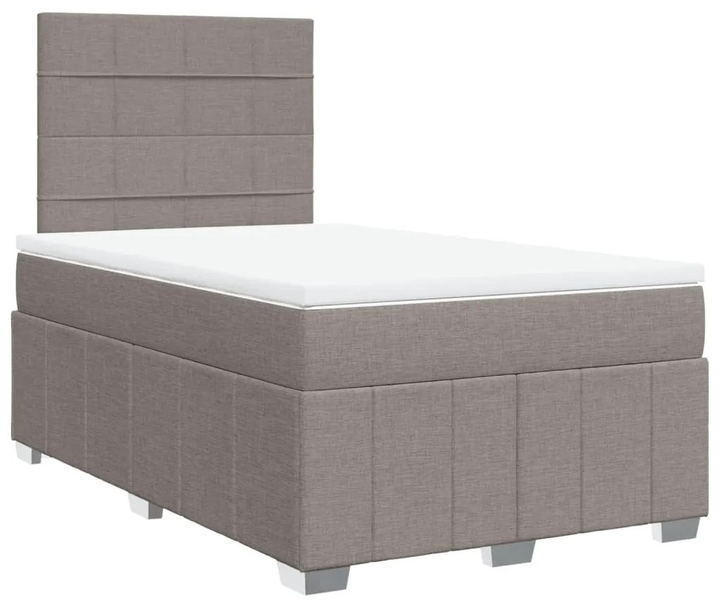 ΚΡΕΒΑΤΙ BOXSPRING ΜΕ ΣΤΡΩΜΑ TAUPE 120X200 ΕΚ. ΥΦΑΣΜΑΤΙΝΟ 3293939