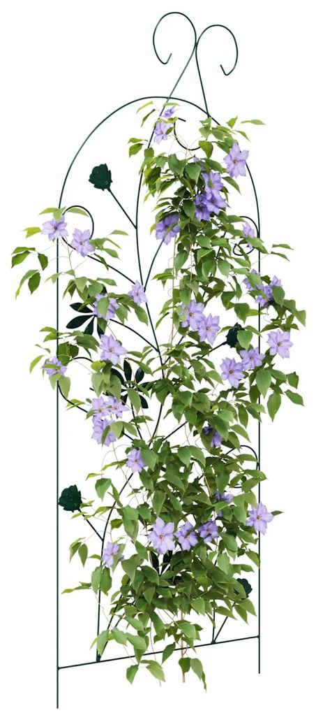 vidaXL Φράχτης Κήπου 3 pcs Πράσινο 112 x 40 εκ Ατσάλι