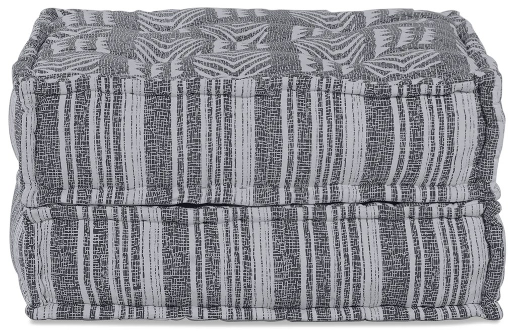 vidaXL Pouffe Modular  σε γκρι - 70x70x36 εκ. ύφασμα