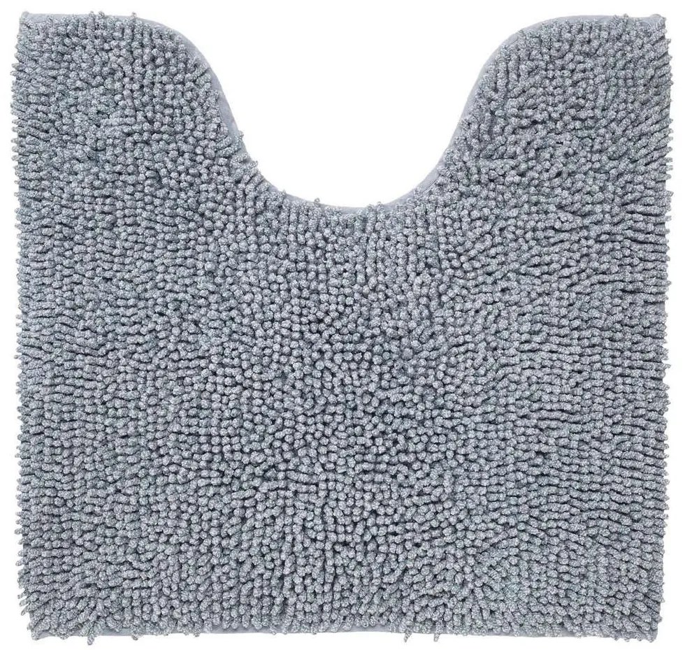 Πατάκι Λεκάνης Misto Grey Sealskin 55x60 Chenille-Πολυέστερ