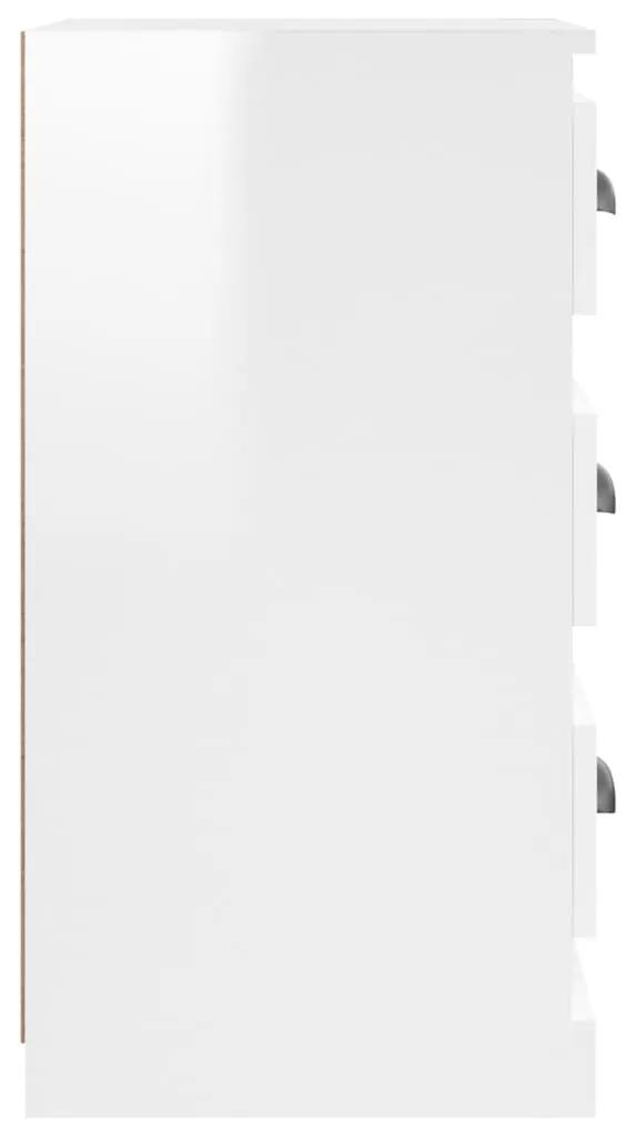 vidaXL Ντουλάπι Γυαλιστερό Λευκό 36x35,5x67,5 εκ. Επεξεργασμένο Ξύλο