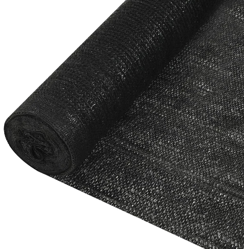 vidaXL Δίχτυ Σκίασης Μαύρο 3,6 x 50 μ. από HDPE 195 γρ./μ²