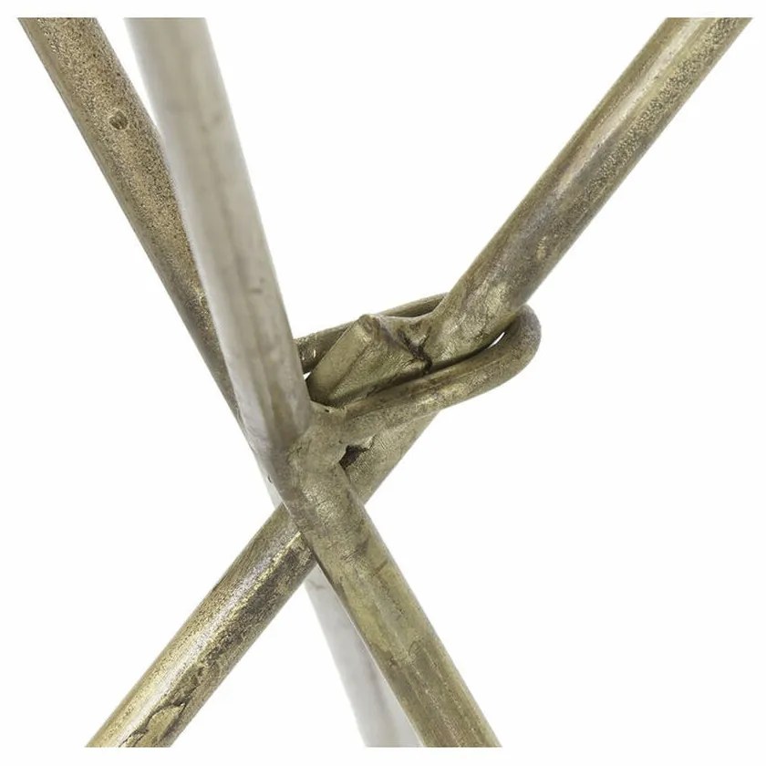 Βοηθητικό Τραπέζι DKD Home Decor Χρυσό Ορείχαλκος (47,5 x 47,5 x 64,5 cm)