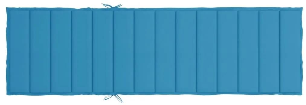 Μαξιλάρι Ξαπλώστρας Μπλε Ρουά 200 x 50 x 3εκ. από Ύφασμα Oxford - Μπλε