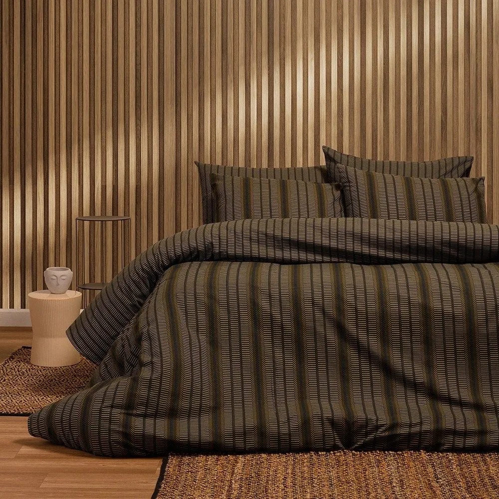 Σεντόνια Jun (Σετ 3τμχ) Anthracite Melinen Μονό 170x270cm 100% Cotton