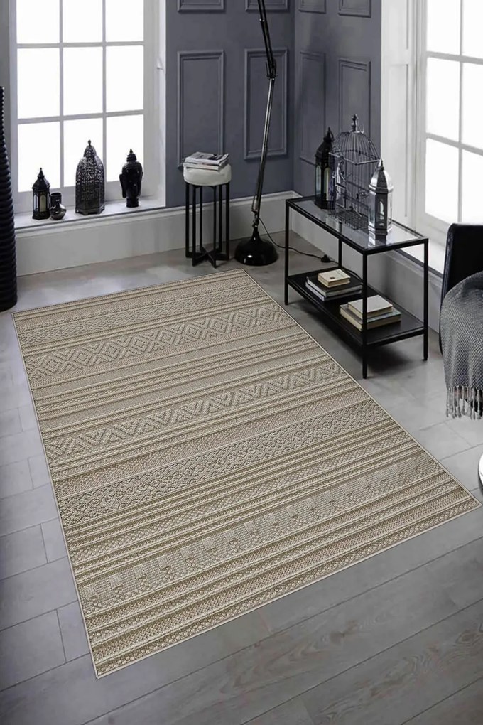 Χαλί W1120 213HFT2194 Beige-Grey Conceptum Hypnose 100X150cm