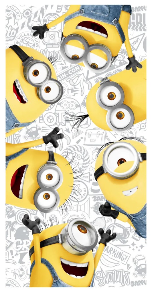 Παιδική Πετσέτα Θαλάσσης (70x140) Viopros Minions 47 320gsm