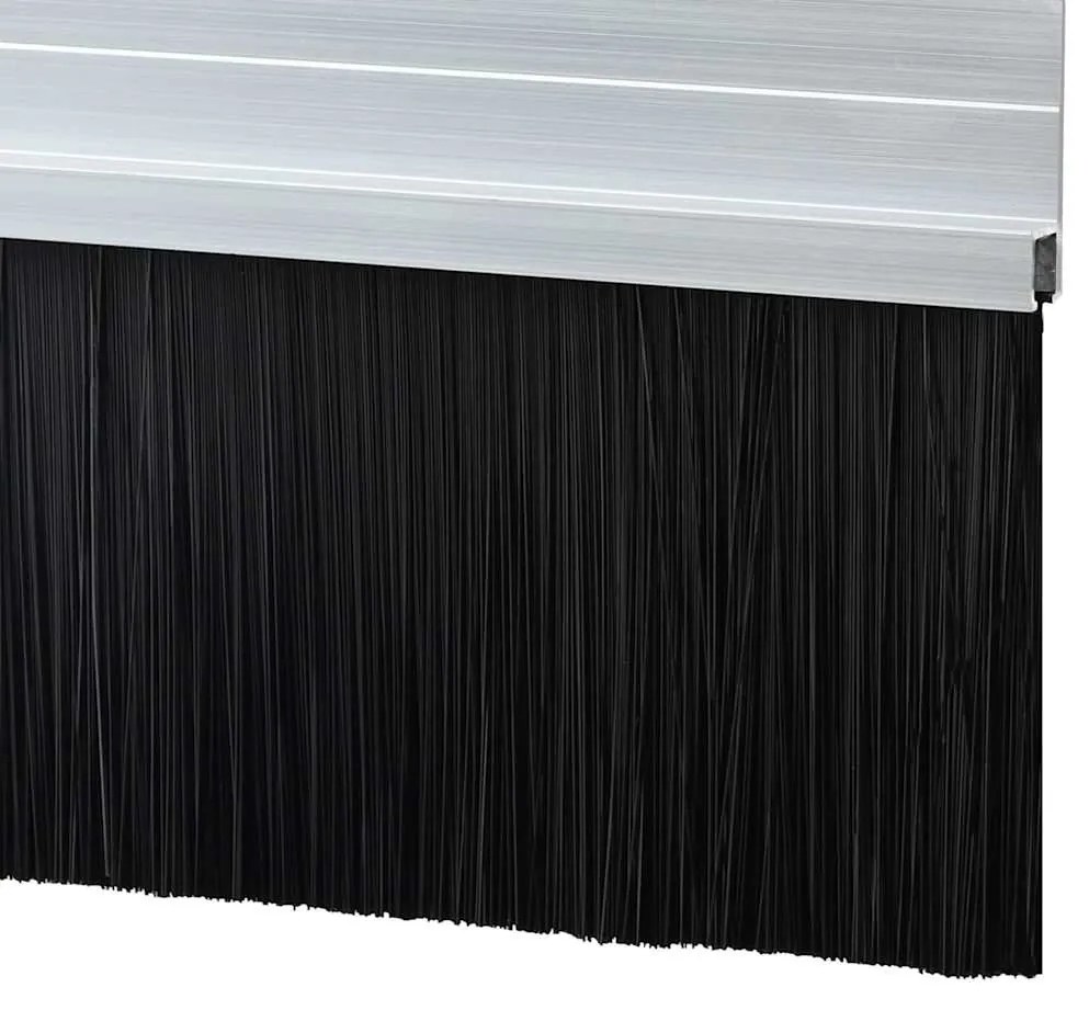 vidaXL Αυτοκόλλητες σφραγίδες πόρτας 2 pcs Ασημί 100 cm