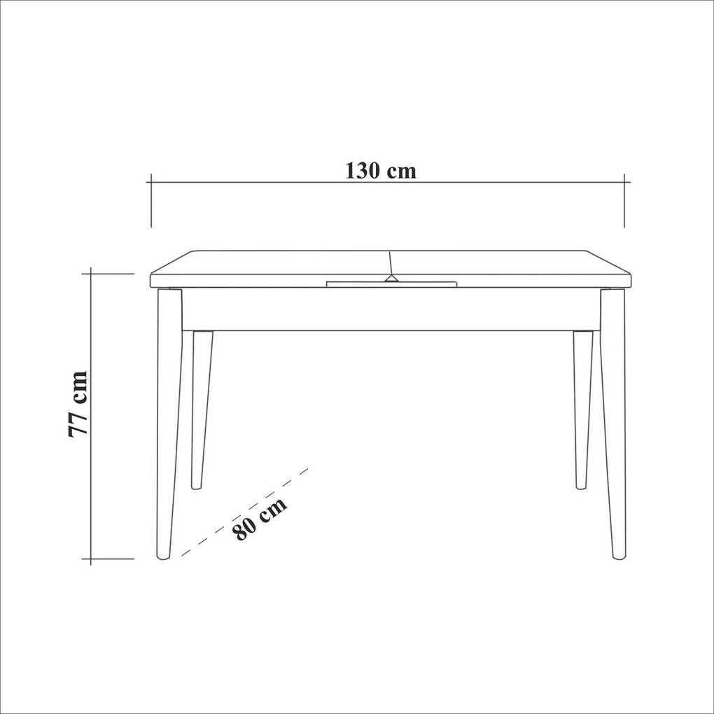 Extendable Dining Table Vina - Atlantic Atlantic Pine