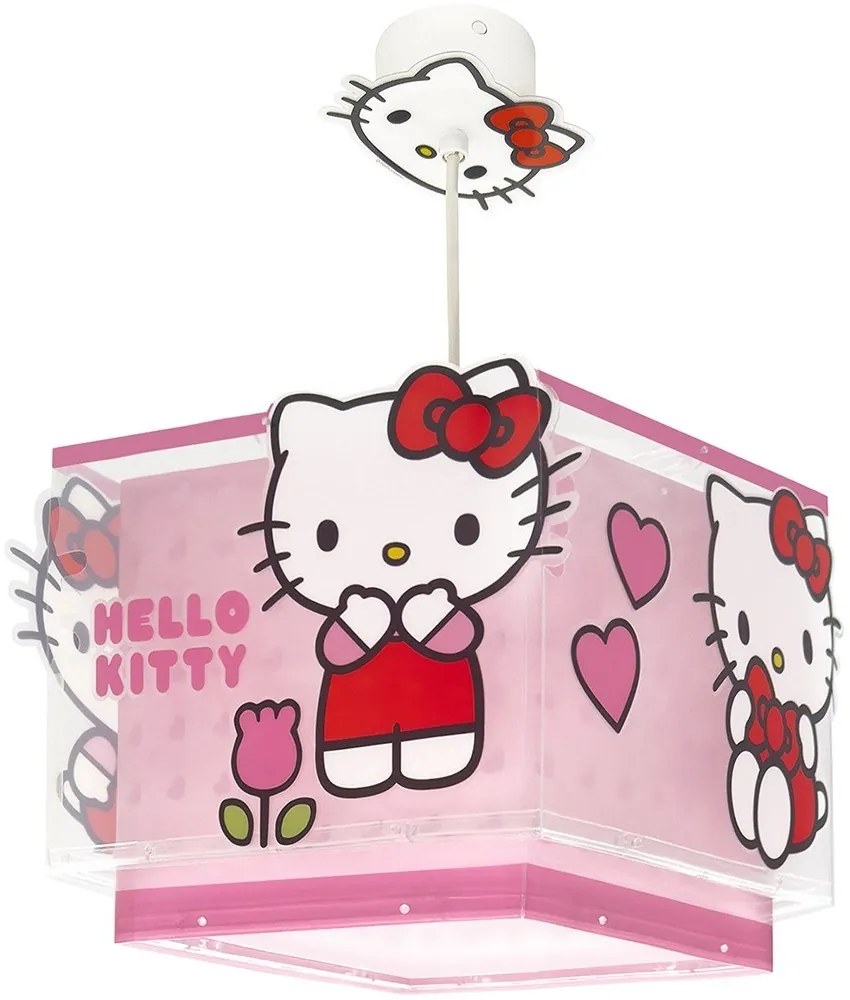 Φωτιστικό Οροφής Παιδικό Hello Kitty 73262 E27 24x24x21,5cm Pink Ango