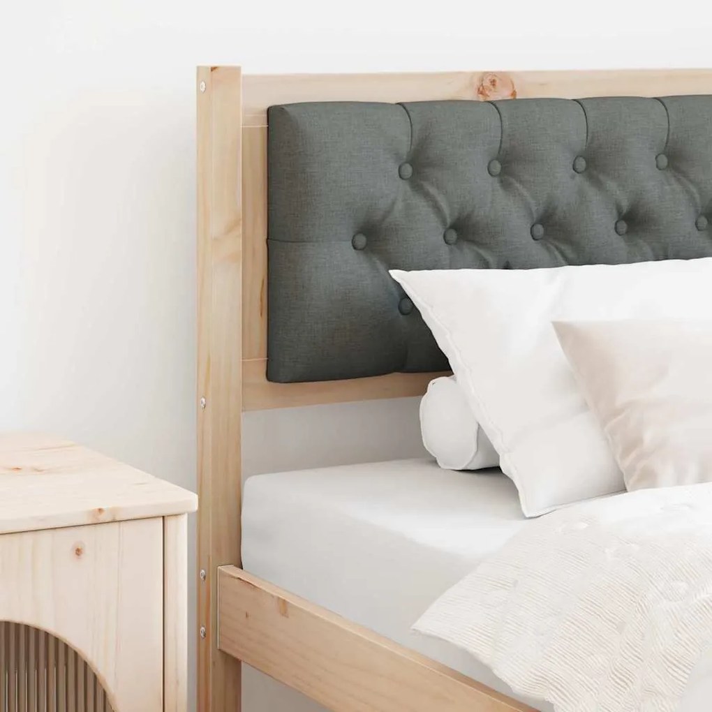 vidaXL Κεφαλάρι Άλλο Καφέ και σκούρο γκρι 90 cm Μασίφ ξύλο πεύκου