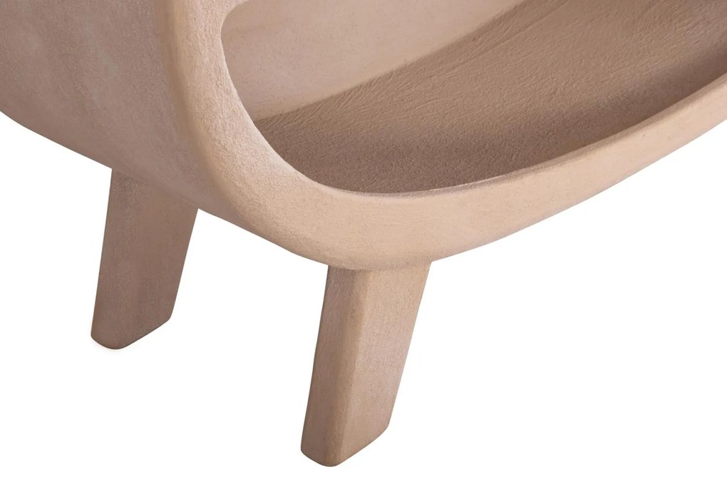 ΡΑΦΙΕΡΑ ΣΕΙΡΑ SANTORINI  MDF ΣΕ ΚΑΦΕ ΧΡΩΜΑ 120x38x133Υεκ.