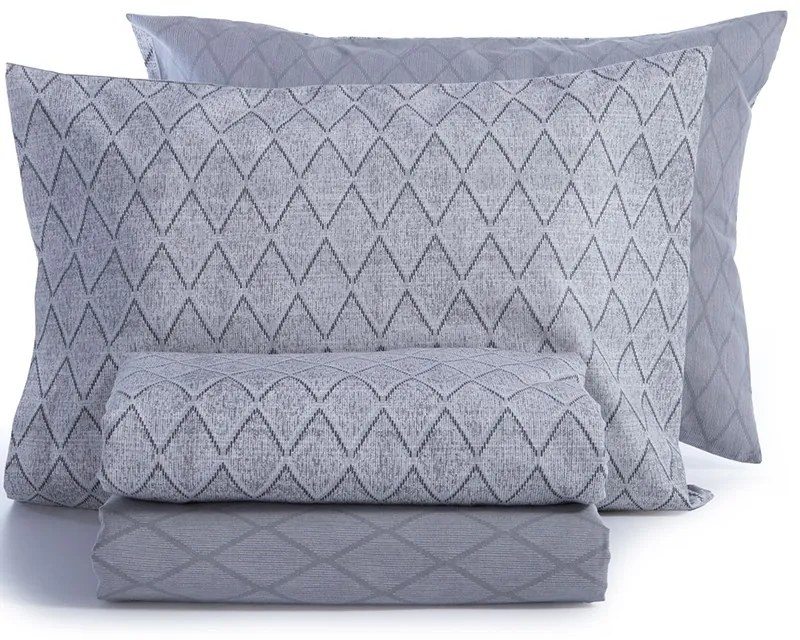 Σετ Σεντόνια Φανελένια King Size 270x260 Torredo Grey 5205495591247