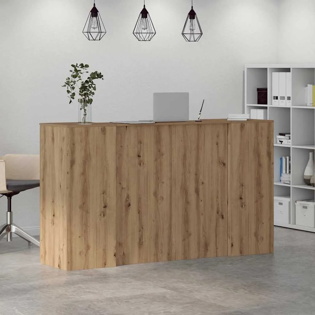 vidaXL Γραφείο υποδοχής 180x50x103,5 εκ. Επεξεργασμένο Ξύλο